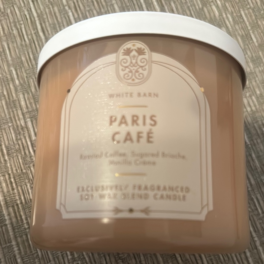 White Barn Paris Café Scented Candle - Cream